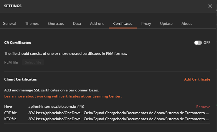 API Chargeback Imagem 13